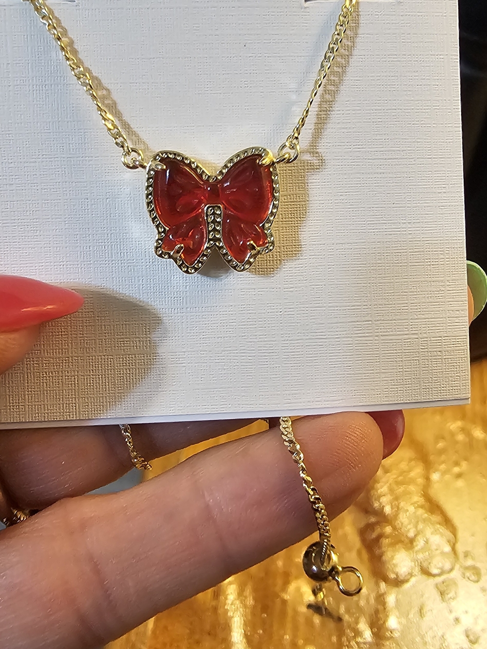 Kendra Scott Bows Pendant Necklace with Red Accent With Bow Earrings